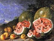 Still Life with Watermelons and Apples, Museo del Prado, Madrid. Luis Melendez